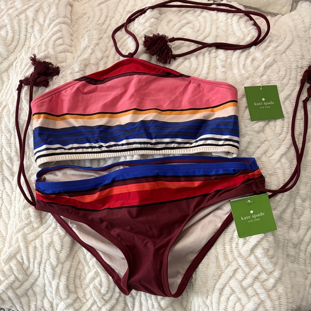 Kate Spade Colorful Striped Bikini Set - Picture 2 of 6